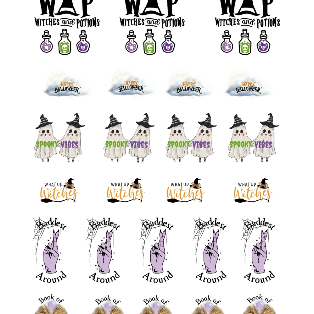 Halloween stickers